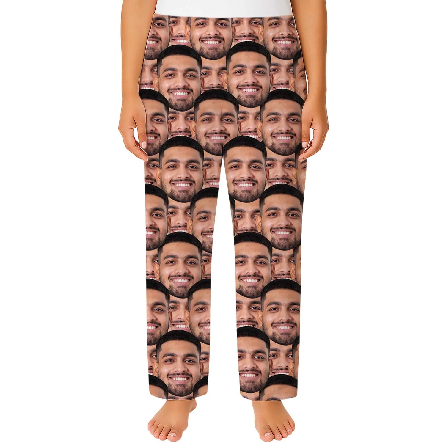 Women's Face Mash Personalised PJ Bottoms sold by Super Socks product image thumbnail 3