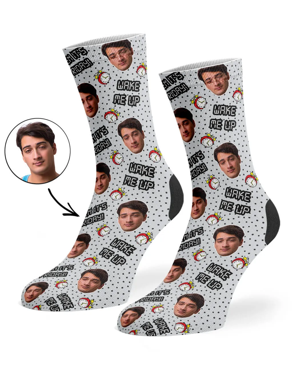 Wake Me Up When It's Friday Socks sold by Super Socks product image thumbnail 4