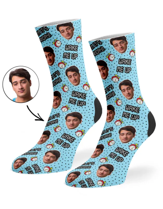 Wake Me Up When It's Friday Socks sold by Super Socks