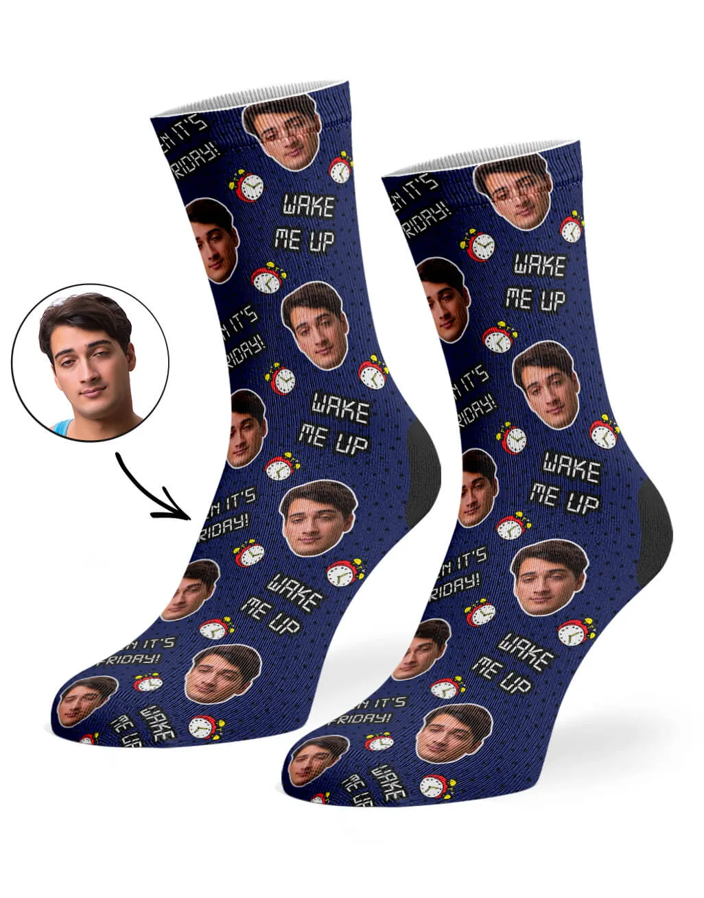 Wake Me Up When It's Friday Socks sold by Super Socks product image thumbnail 5