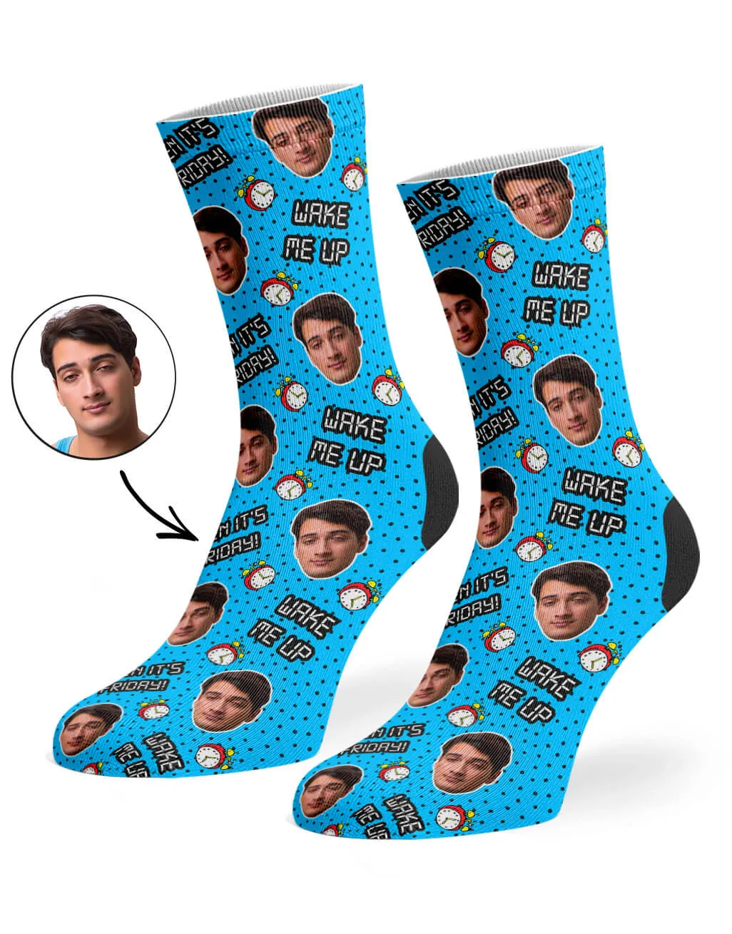 Wake Me Up When It's Friday Socks sold by Super Socks product image thumbnail 3