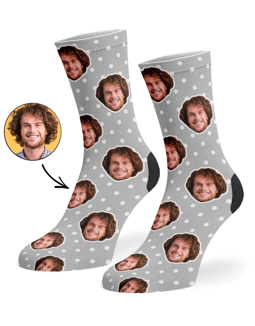 Spotty Face Socks sold by Super Socks product image thumbnail 5