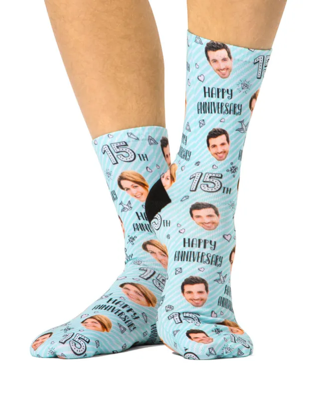 15th Anniversary Socks sold by Super Socks