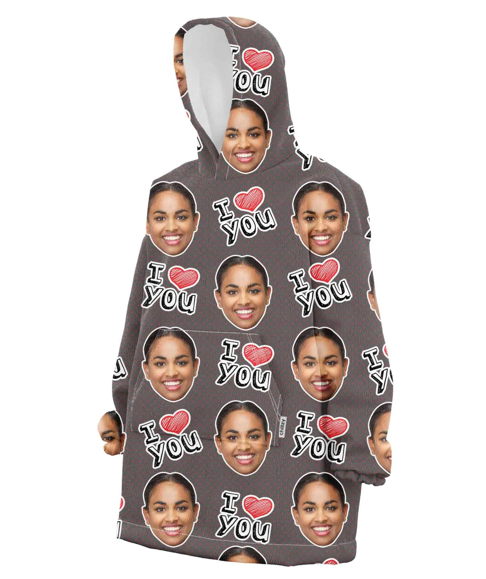 I Heart You Hoodie Blanket sold by Super Socks