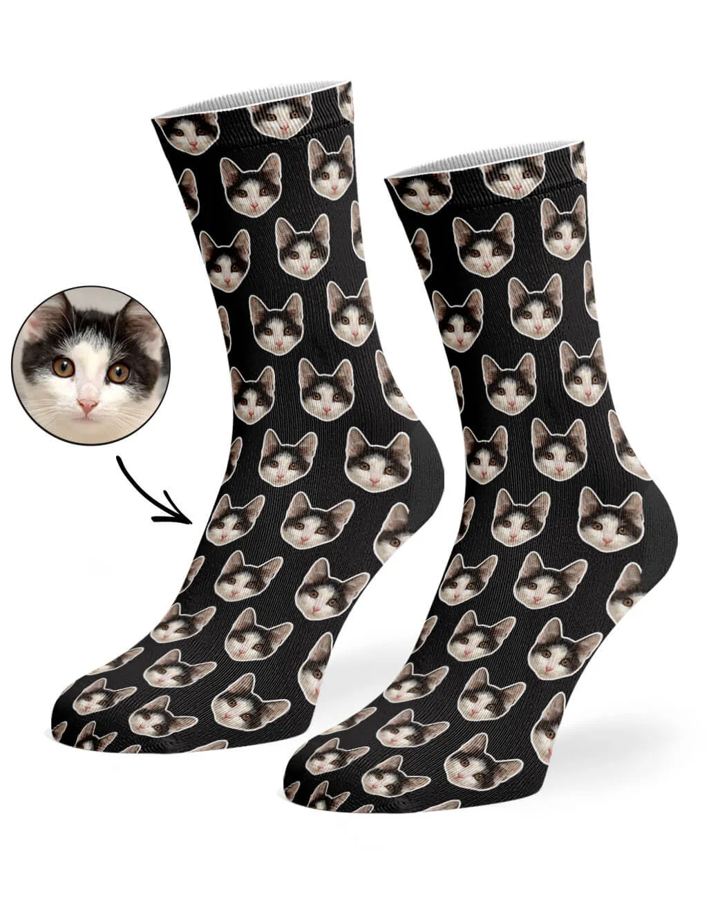 Cat Pattern Socks sold by Super Socks product image thumbnail 5