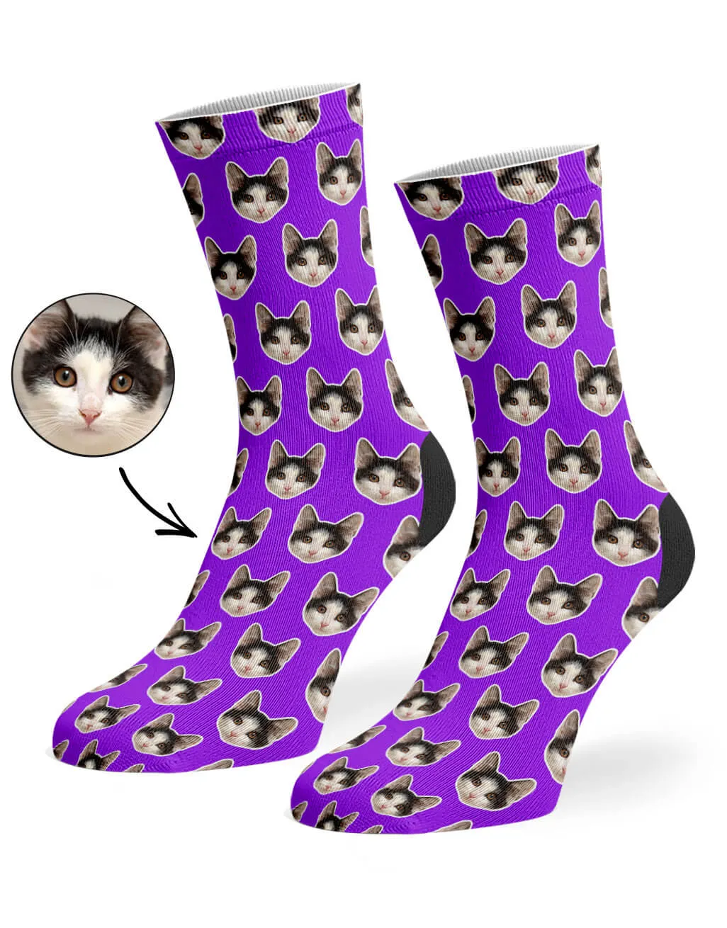 Cat Pattern Socks sold by Super Socks product image thumbnail 2