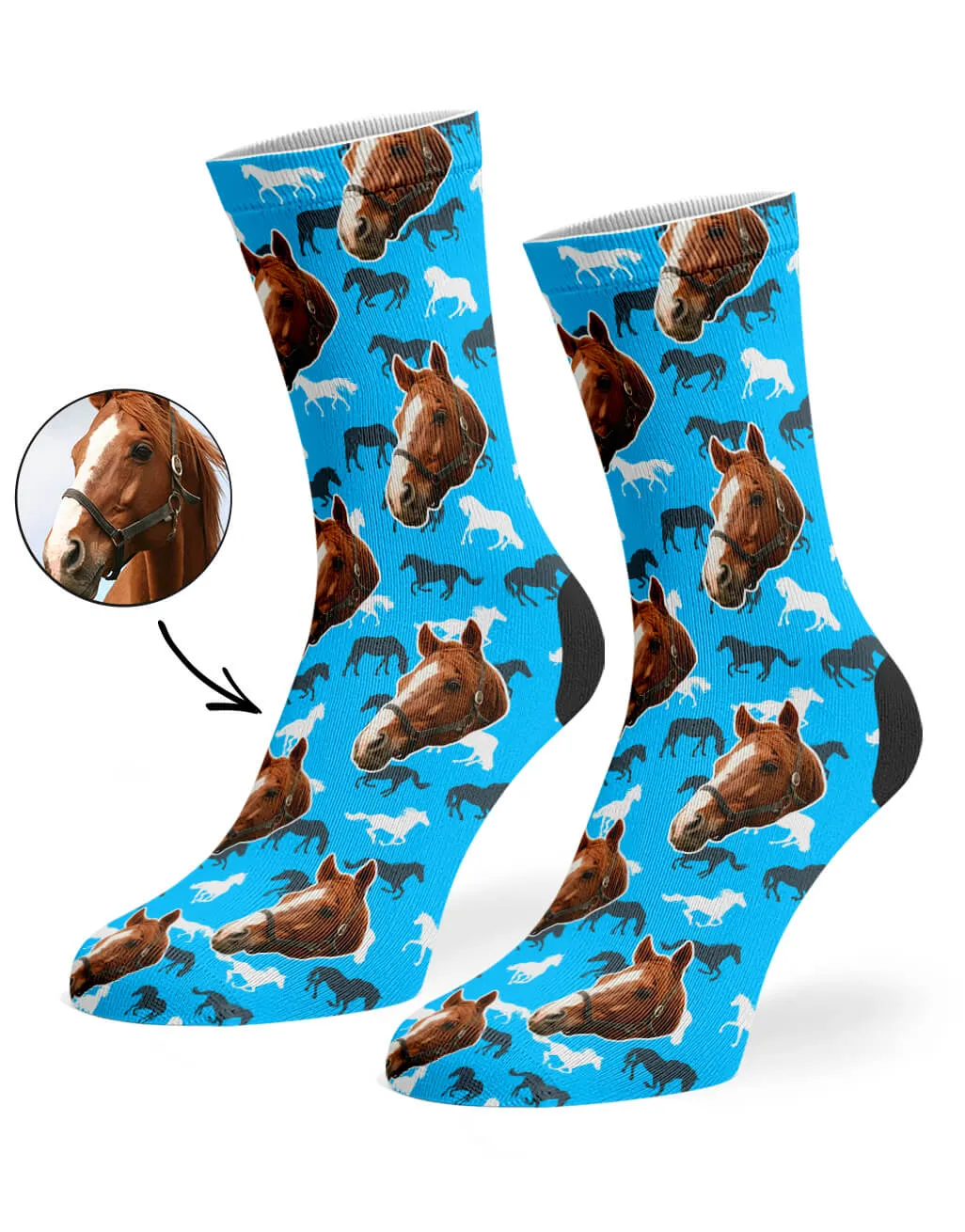 Horse Print Socks sold by Super Socks product image thumbnail 3