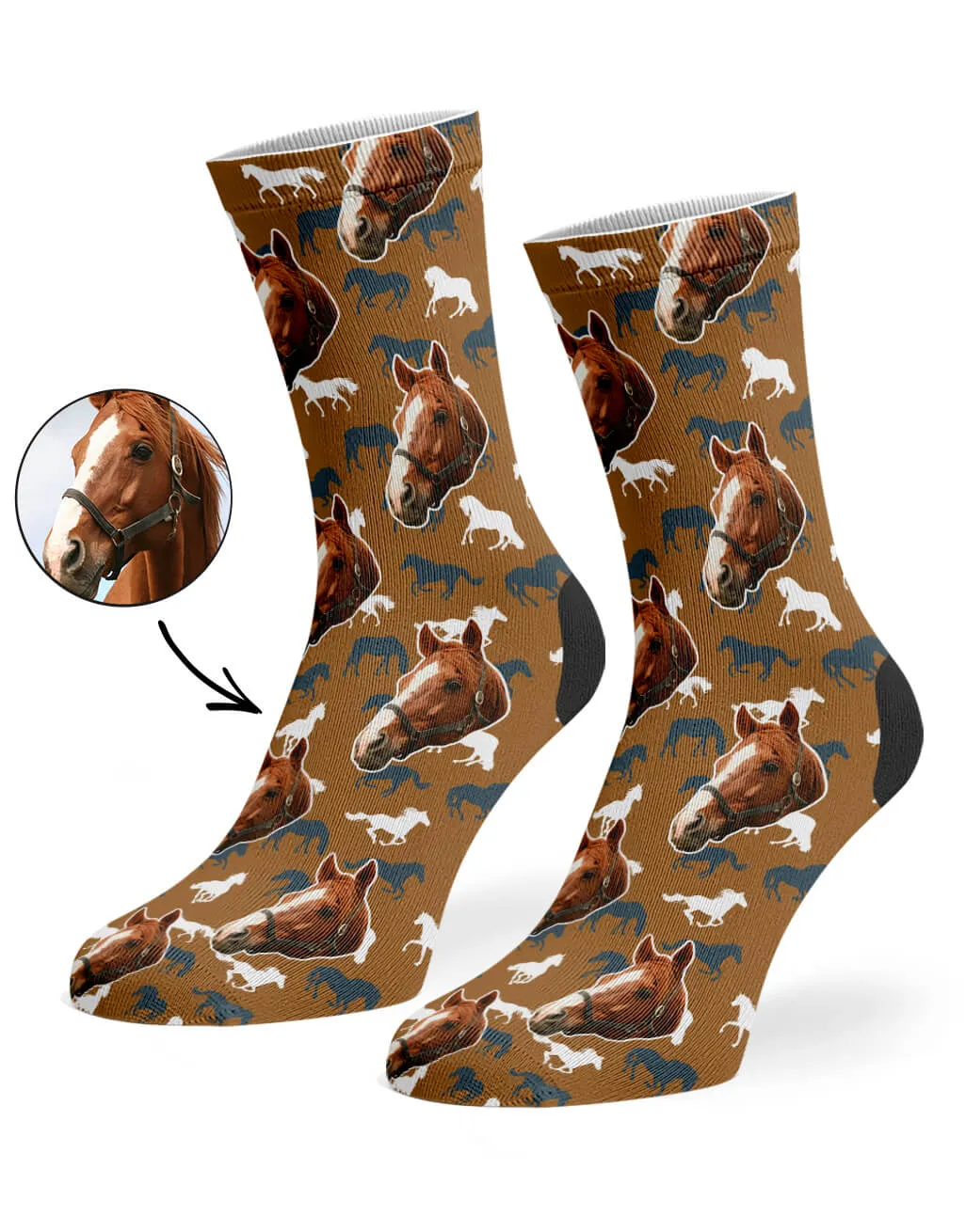 Horse Print Socks sold by Super Socks product image thumbnail 4