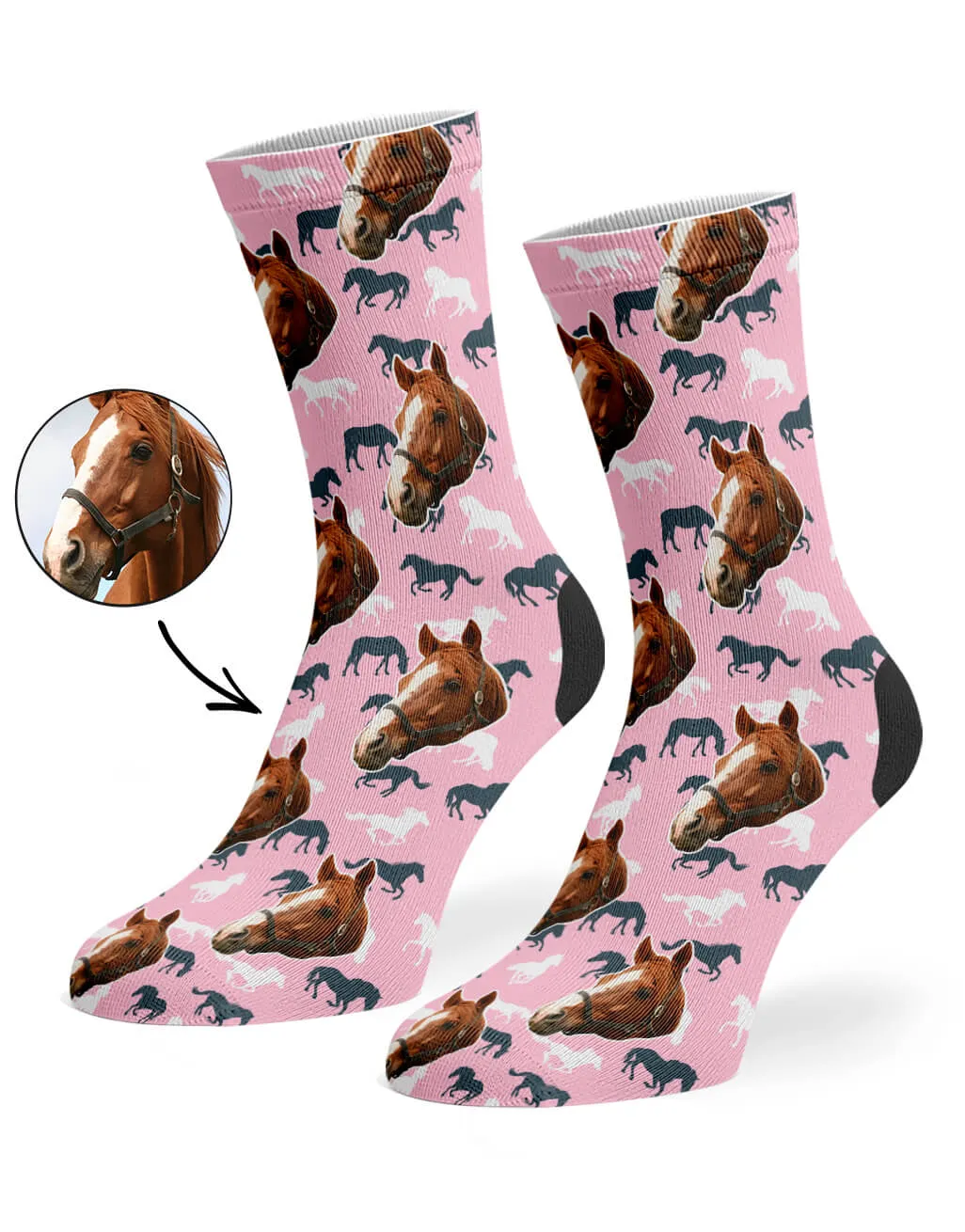 Horse Print Socks sold by Super Socks product image thumbnail 2