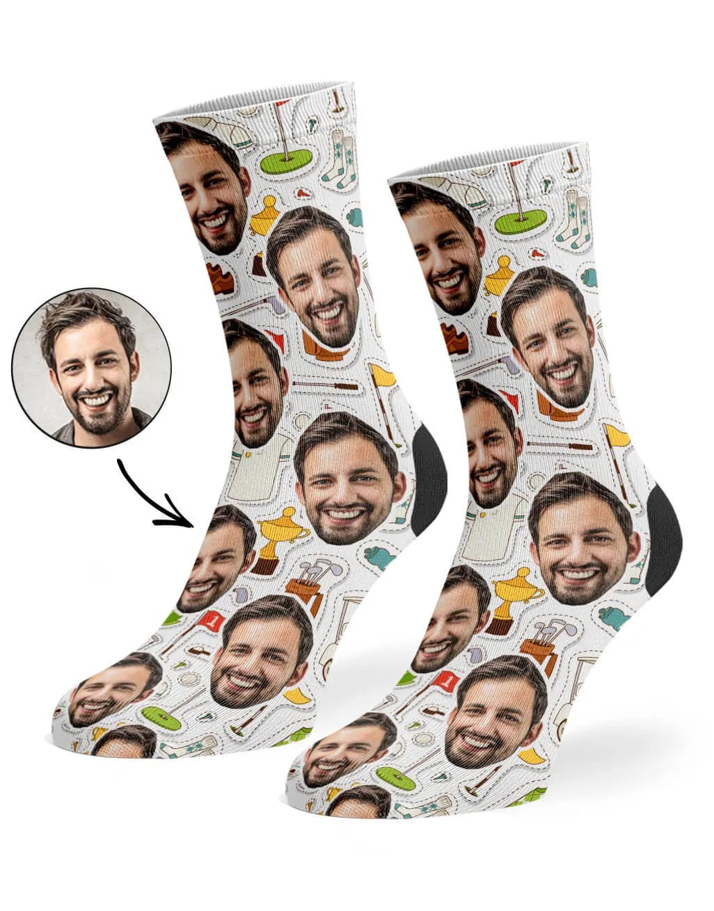 Golf Pattern Socks sold by Super Socks product image thumbnail 2