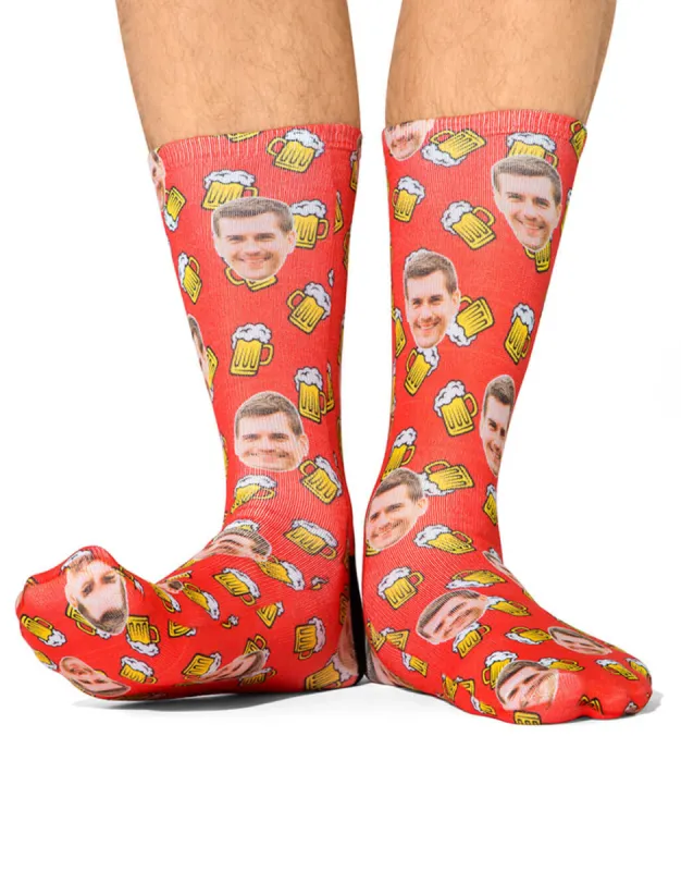 Beer Face Socks sold by Super Socks