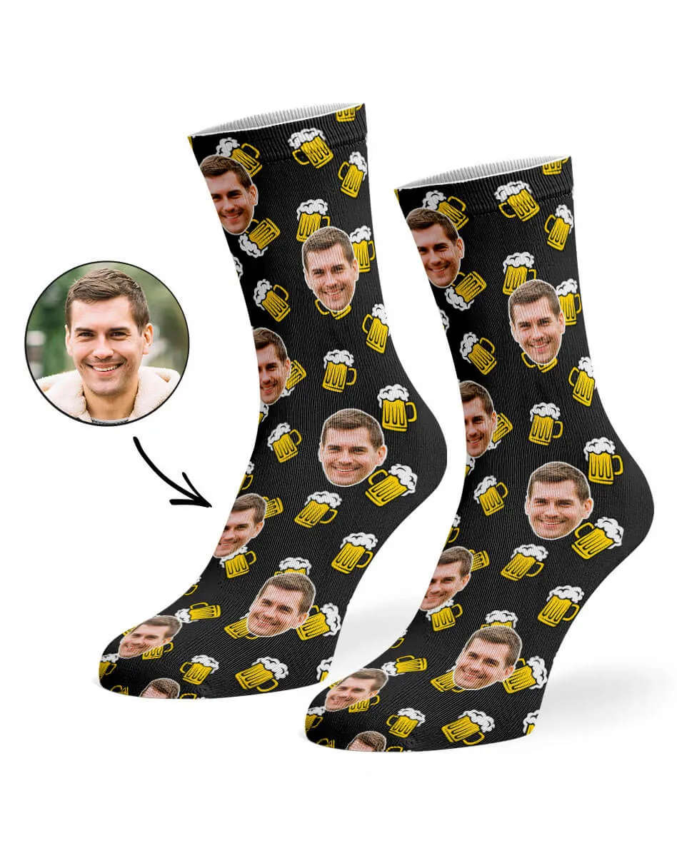 Beer Face Socks sold by Super Socks product image thumbnail 5