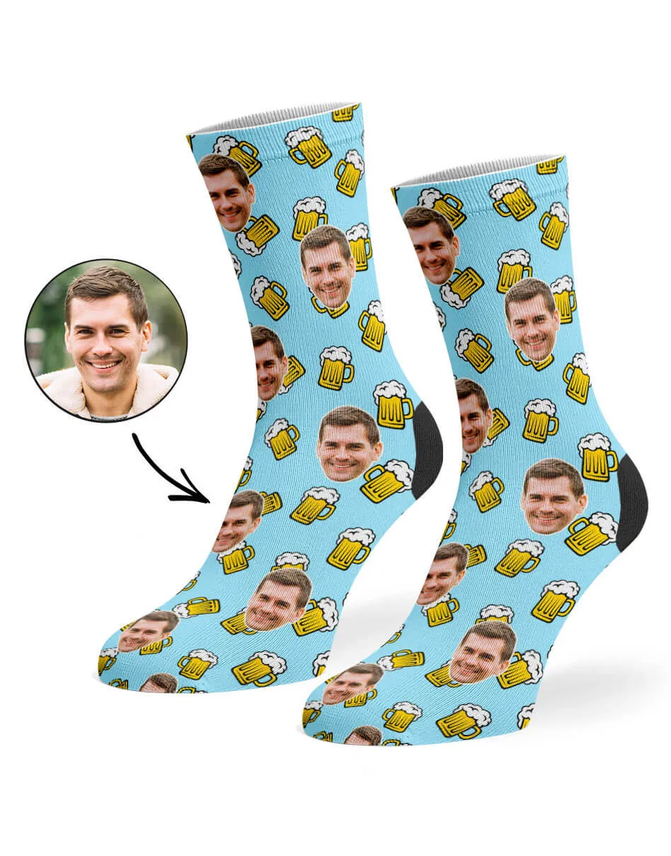 Beer Face Socks sold by Super Socks product image thumbnail 3