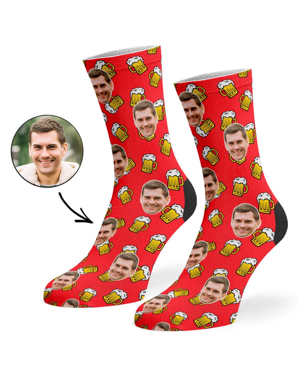 Beer Face Socks sold by Super Socks product image thumbnail 2
