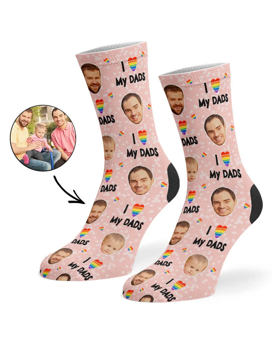 I Love My Dads Socks sold by Super Socks product image thumbnail 2