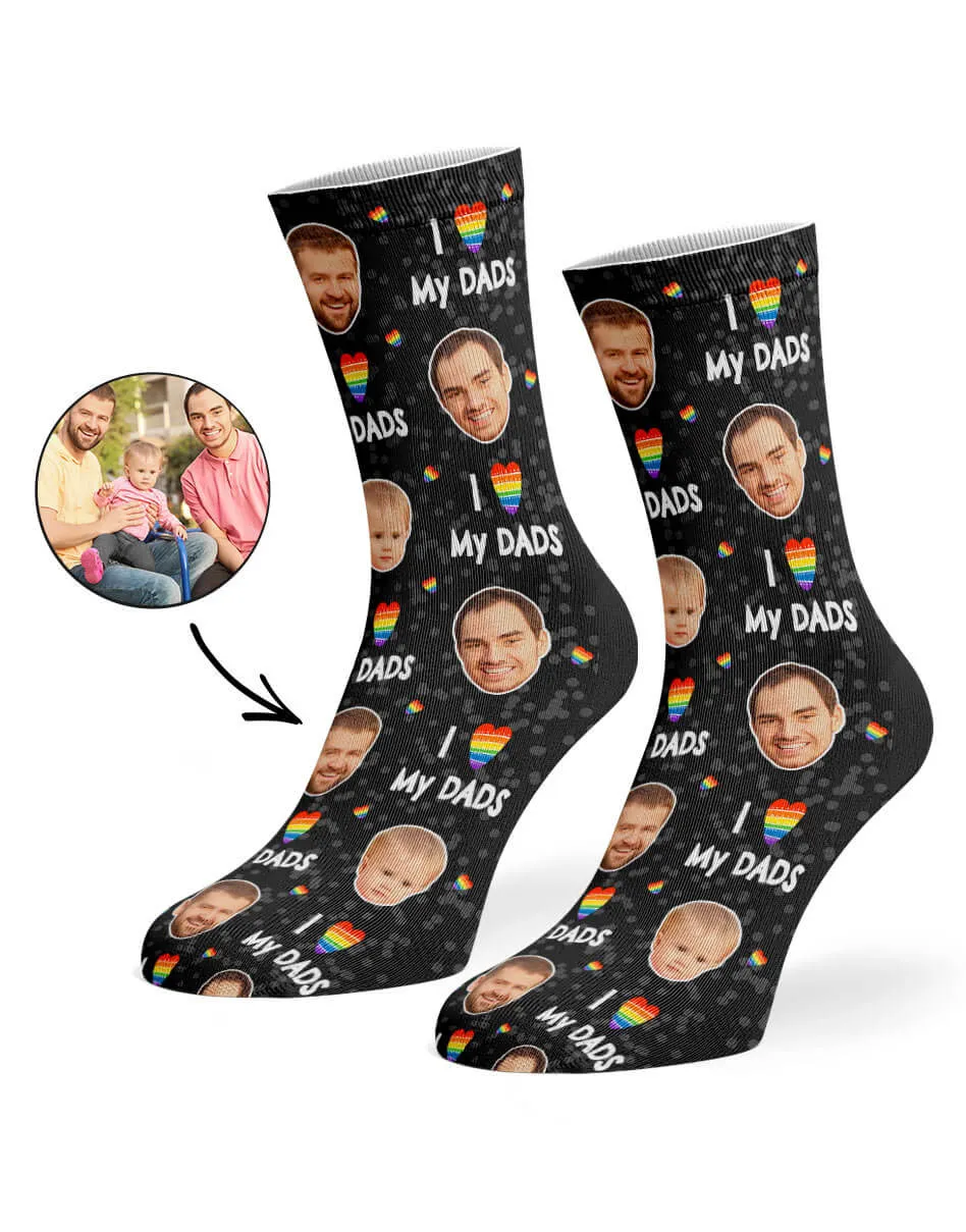 I Love My Dads Socks sold by Super Socks product image thumbnail 4