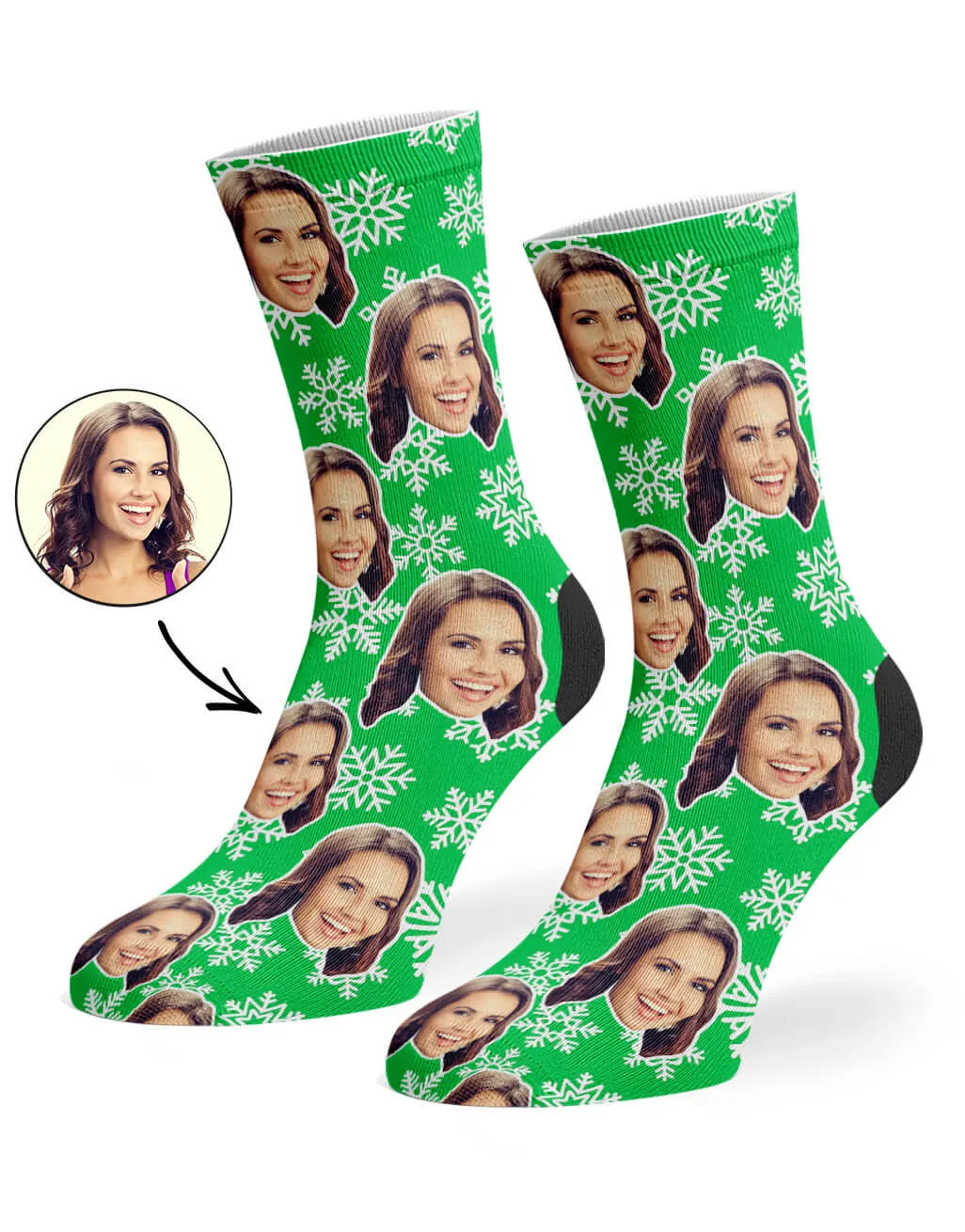 Christmas Snowflake Socks sold by Super Socks product image thumbnail 3