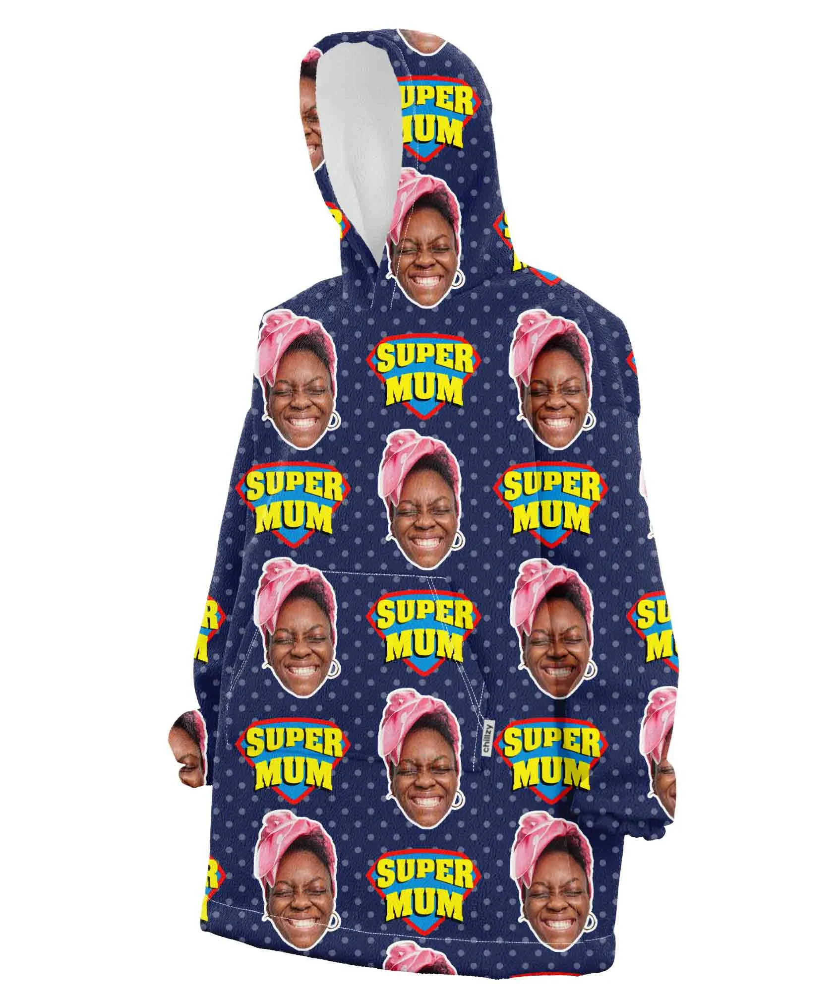 Super Mum Custom Hoodie Blanket sold by Super Socks