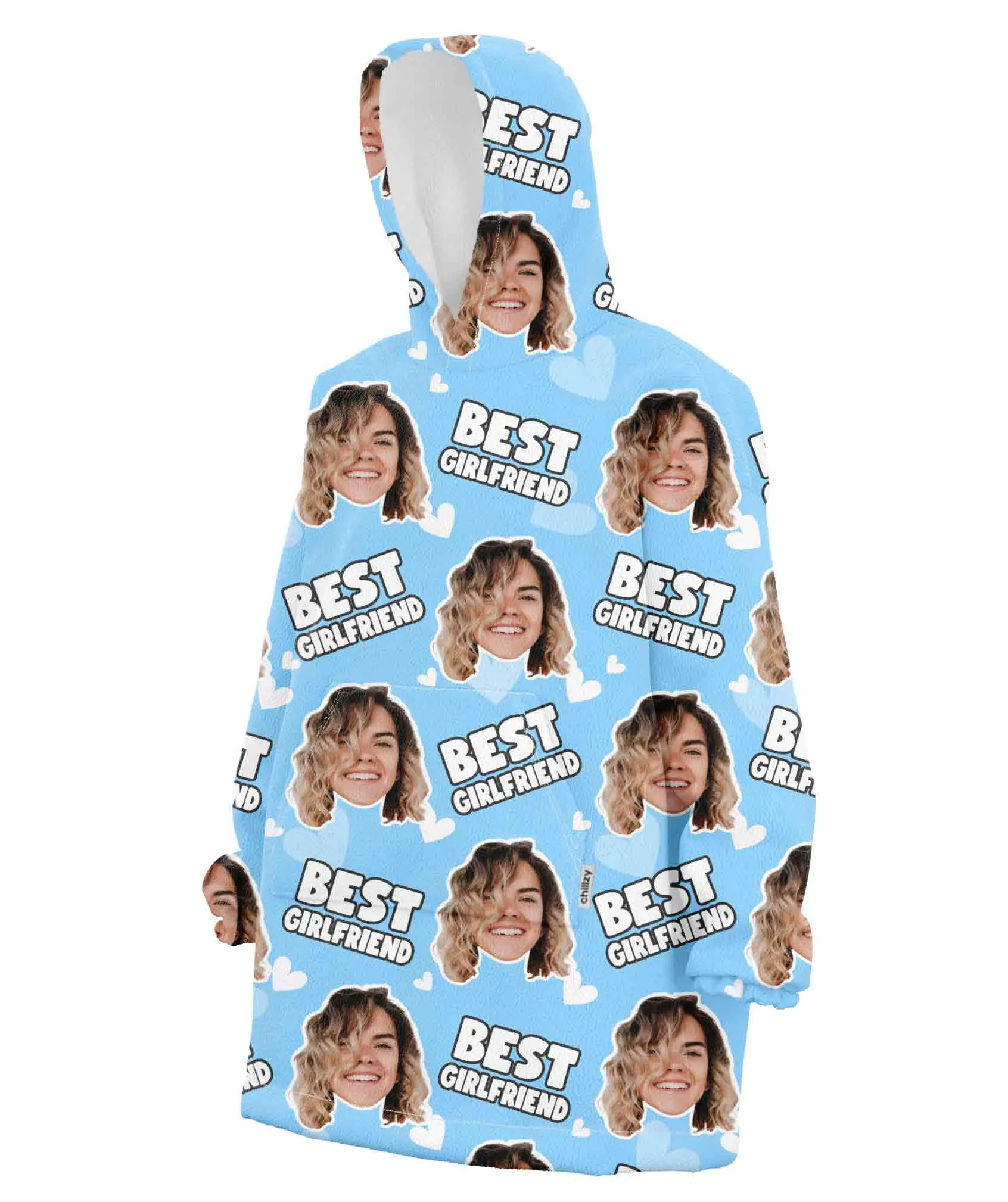 Best Girlfriend Hoodie Blanket sold by Super Socks product image thumbnail 3