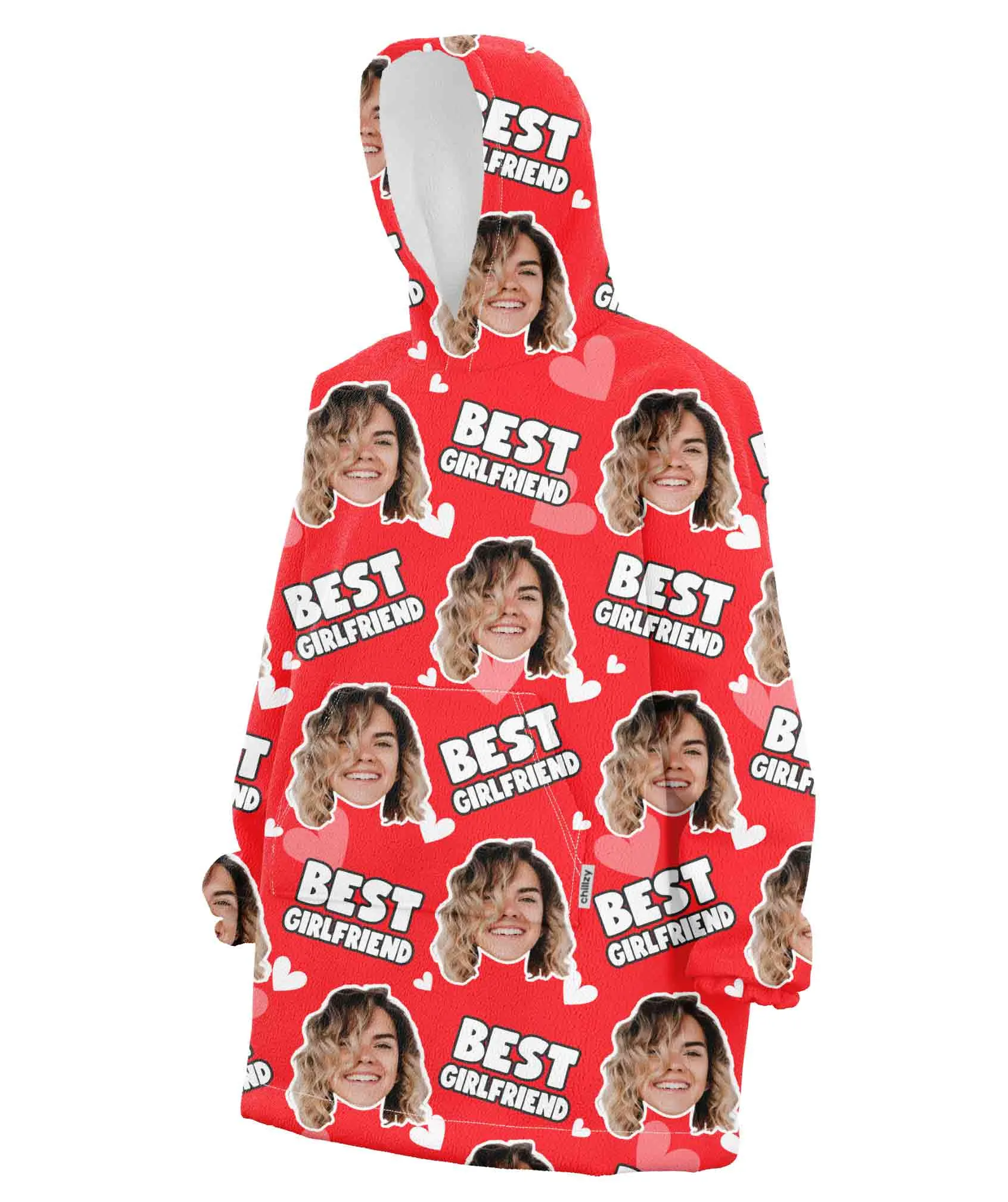 Best Girlfriend Hoodie Blanket sold by Super Socks product image thumbnail 4