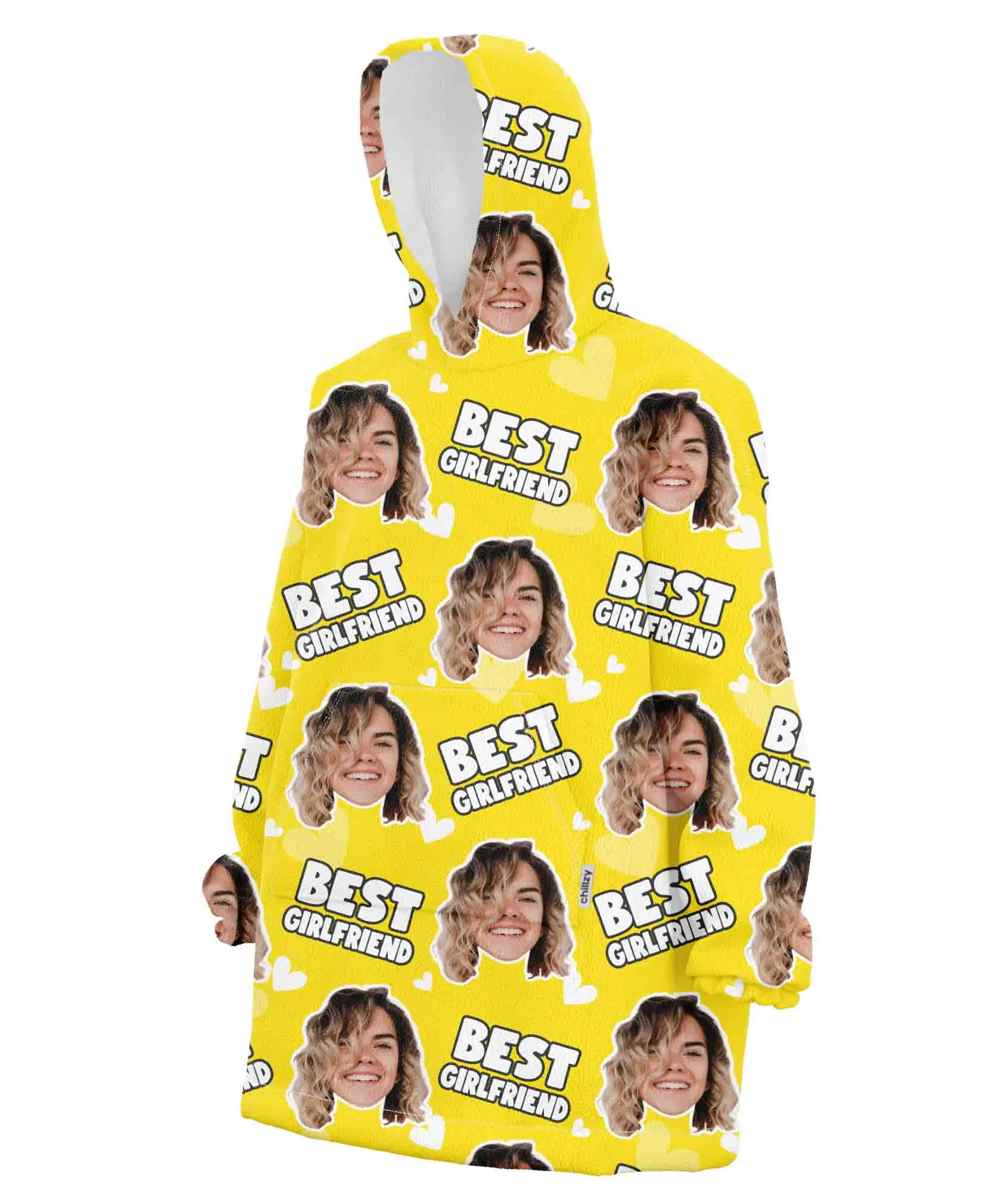 Best Girlfriend Hoodie Blanket sold by Super Socks product image thumbnail 2
