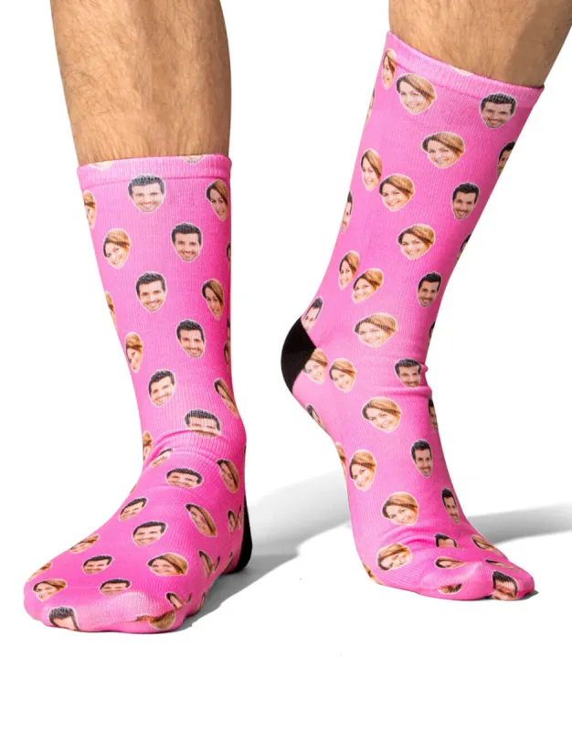 Couples Face Pattern Socks sold by Super Socks