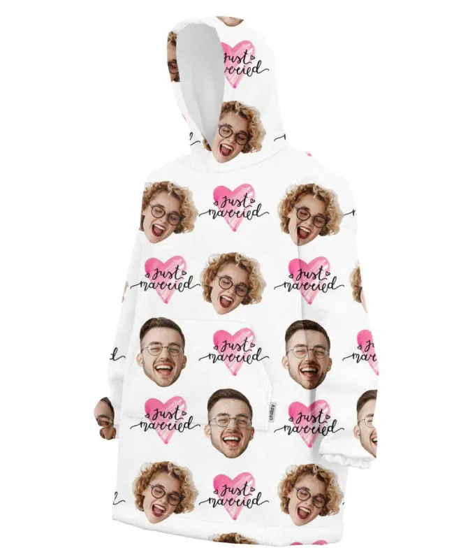 Just Married Hoodie Blanket sold by Super Socks