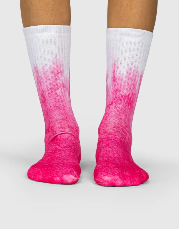 Pink Half Dye Socks sold by Super Socks