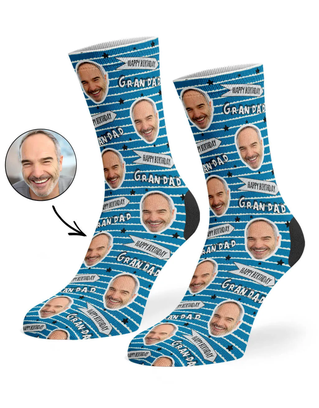 Happy Birthday Grandad Socks sold by Super Socks product image thumbnail 2