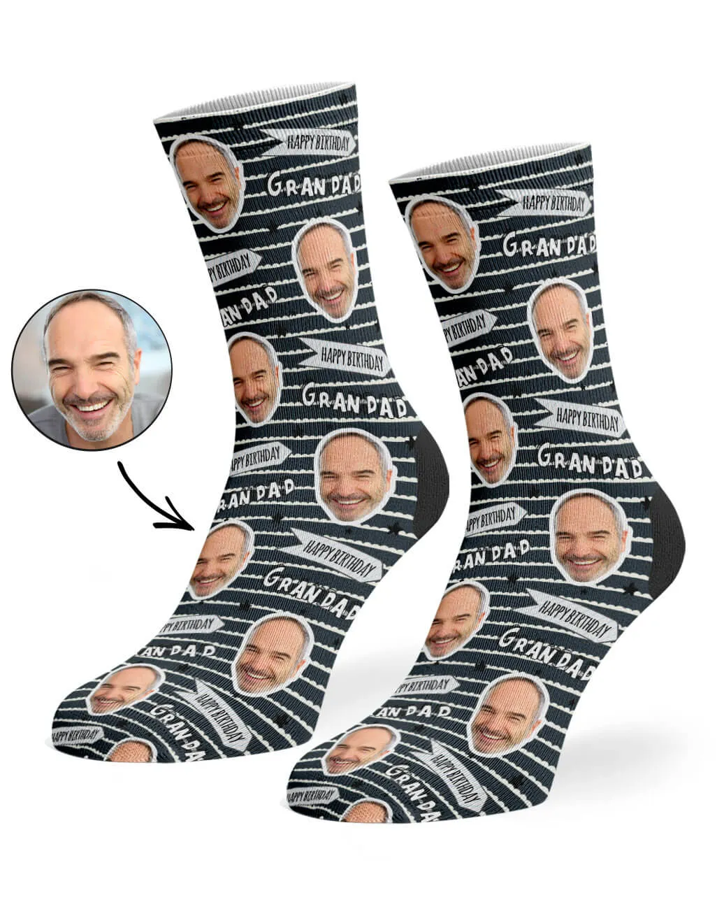 Happy Birthday Grandad Socks sold by Super Socks product image thumbnail 4
