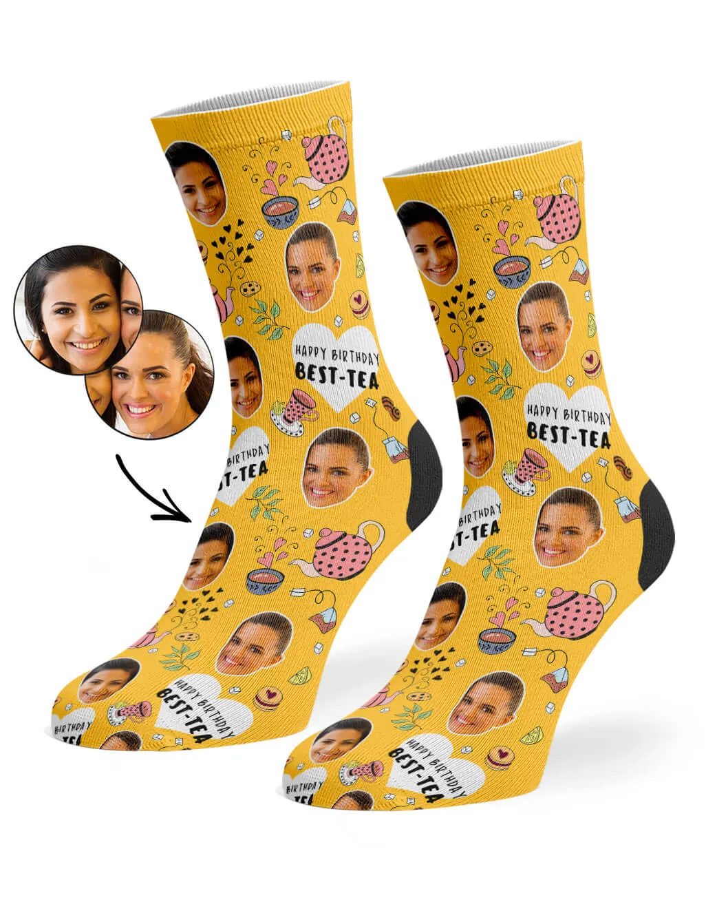 Happy Birthday Best-Tea Socks sold by Super Socks product image thumbnail 4