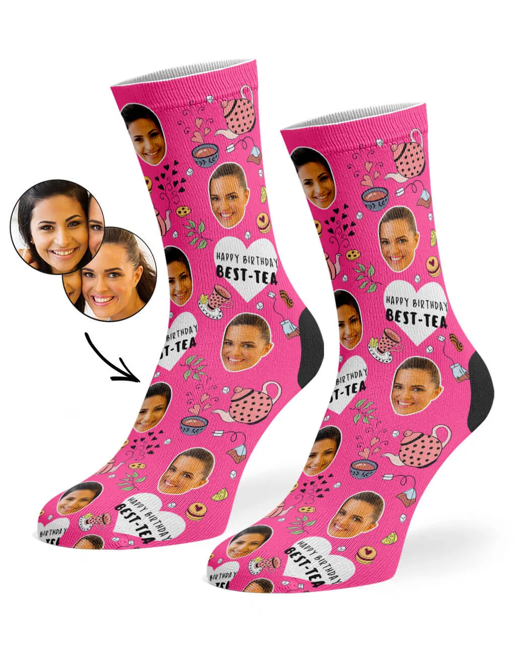Happy Birthday Best-Tea Socks sold by Super Socks product image thumbnail 5