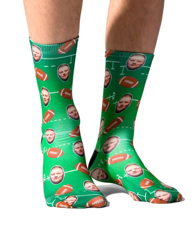 American Football Face Socks sold by Super Socks