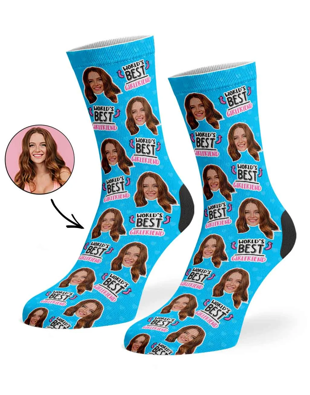 World's Best Girlfriend Socks sold by Super Socks product image thumbnail 4