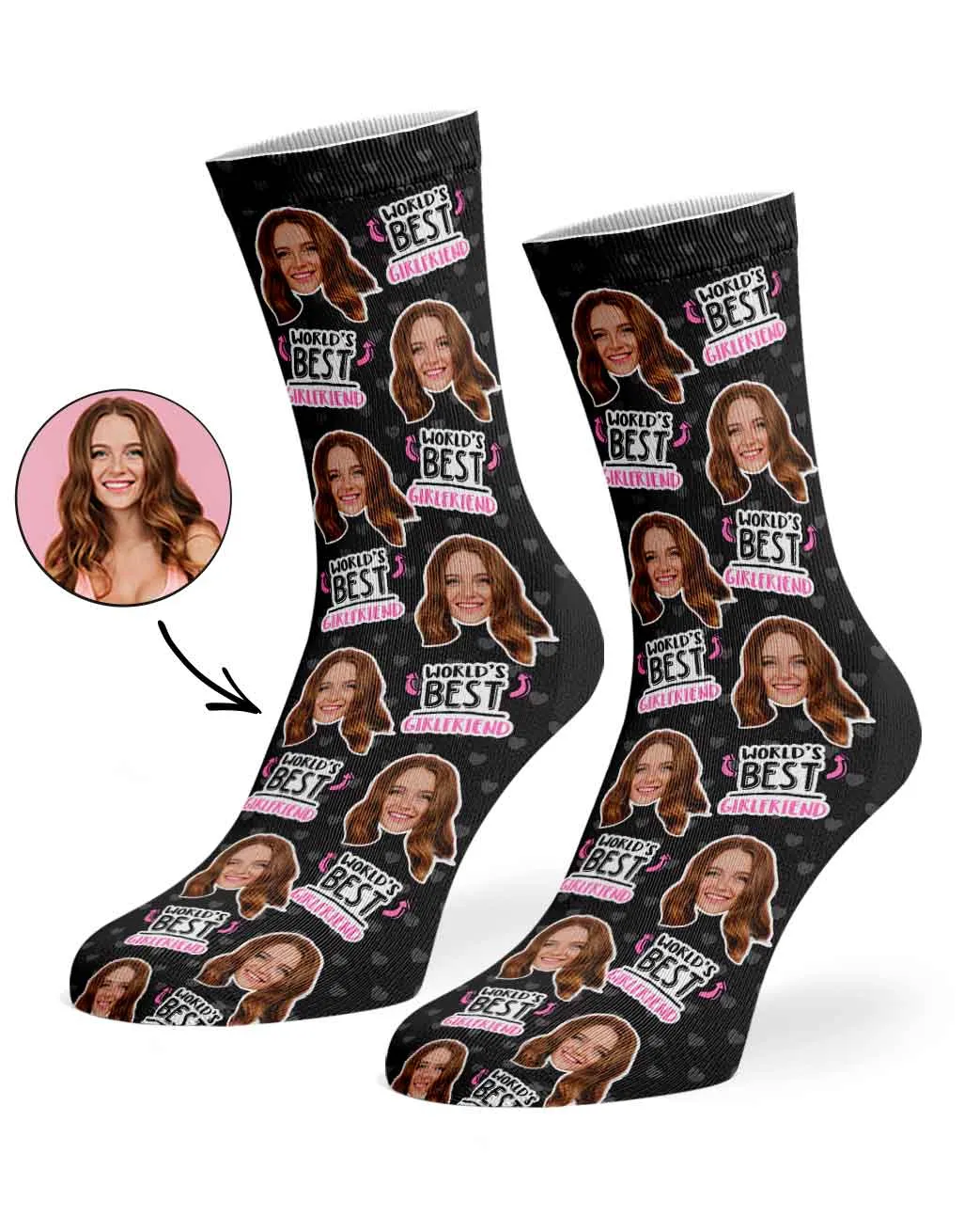 World's Best Girlfriend Socks sold by Super Socks product image thumbnail 3