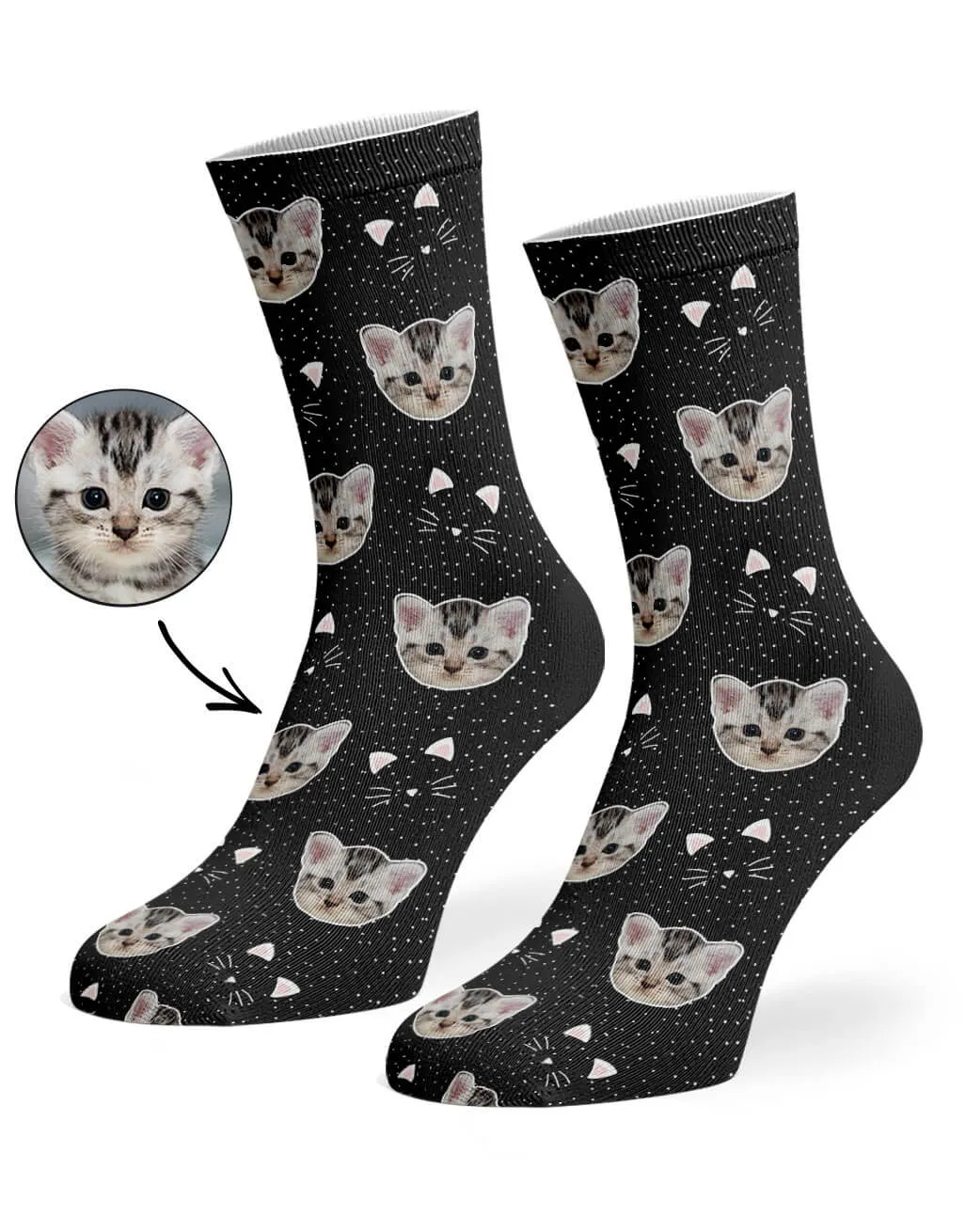 Cat Whiskers Socks sold by Super Socks product image thumbnail 4