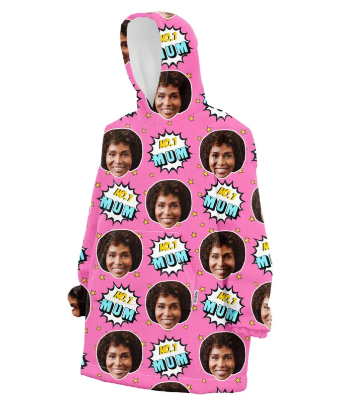 Number 1 Mum Hoodie Blanket sold by Super Socks