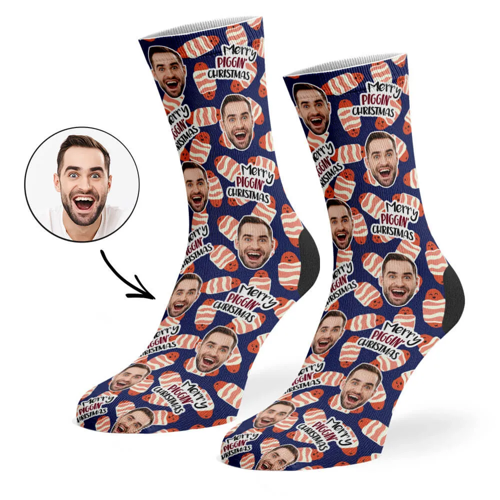 Merry Piggin' Christmas Socks sold by Super Socks product image thumbnail 5