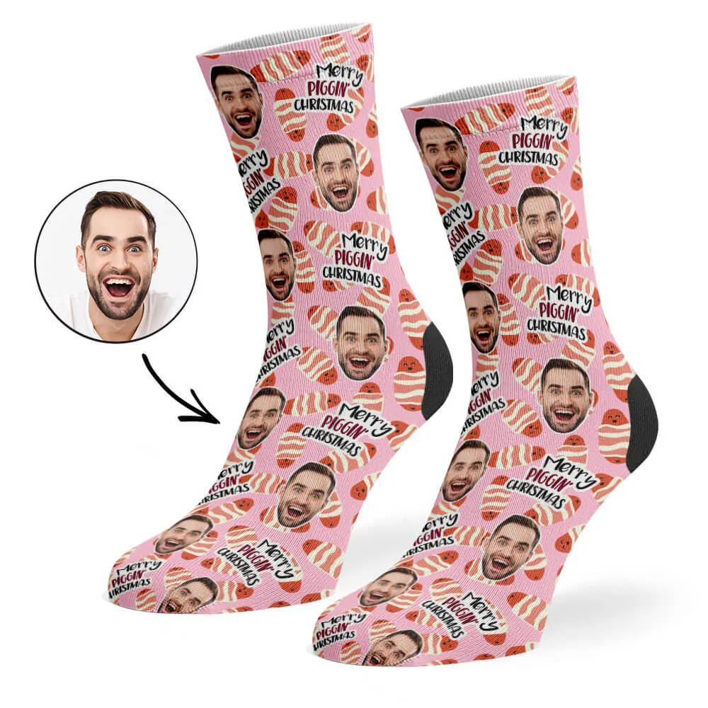 Merry Piggin' Christmas Socks sold by Super Socks product image thumbnail 2