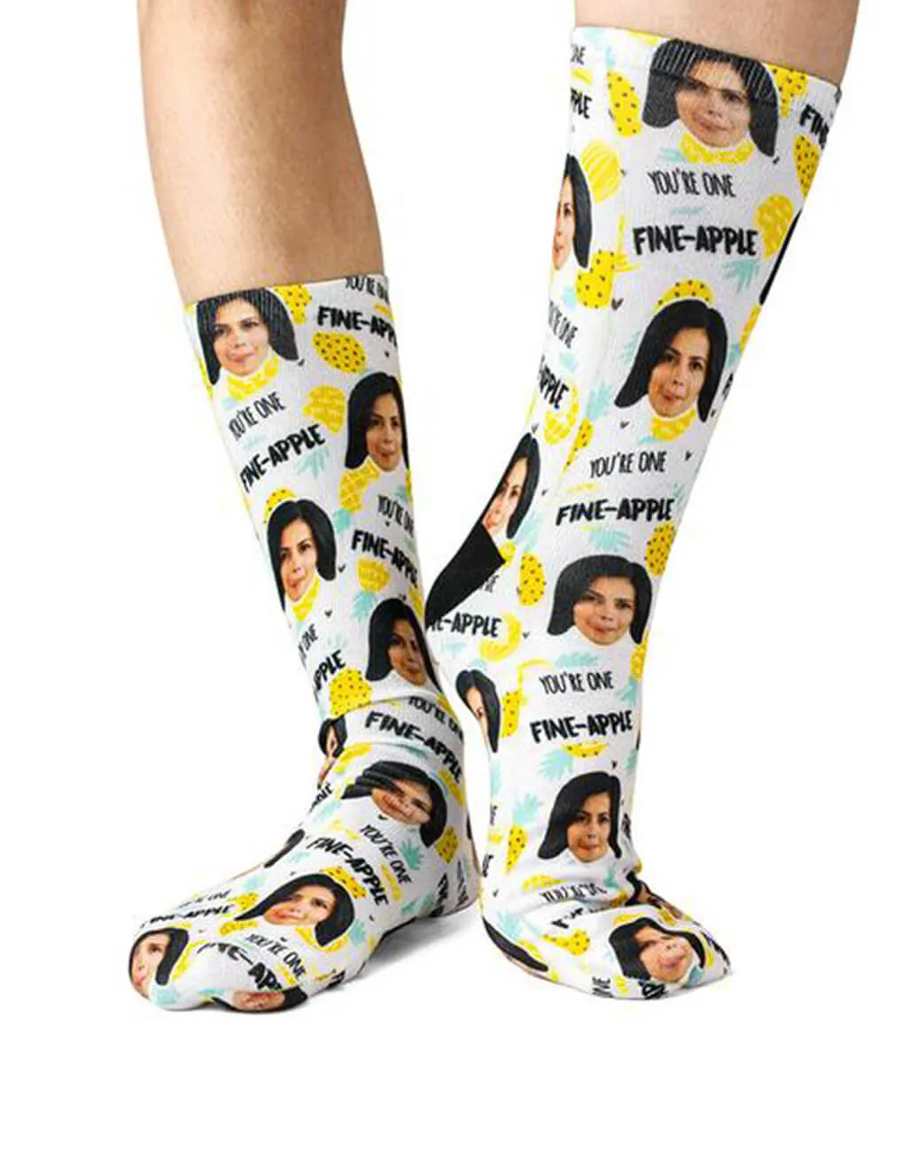 Fine-Apple Face Socks sold by Super Socks