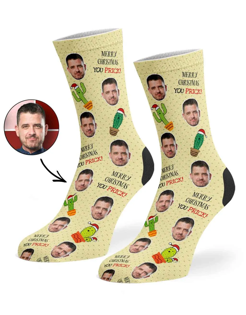 Merry Christmas You Prick Socks sold by Super Socks product image thumbnail 4