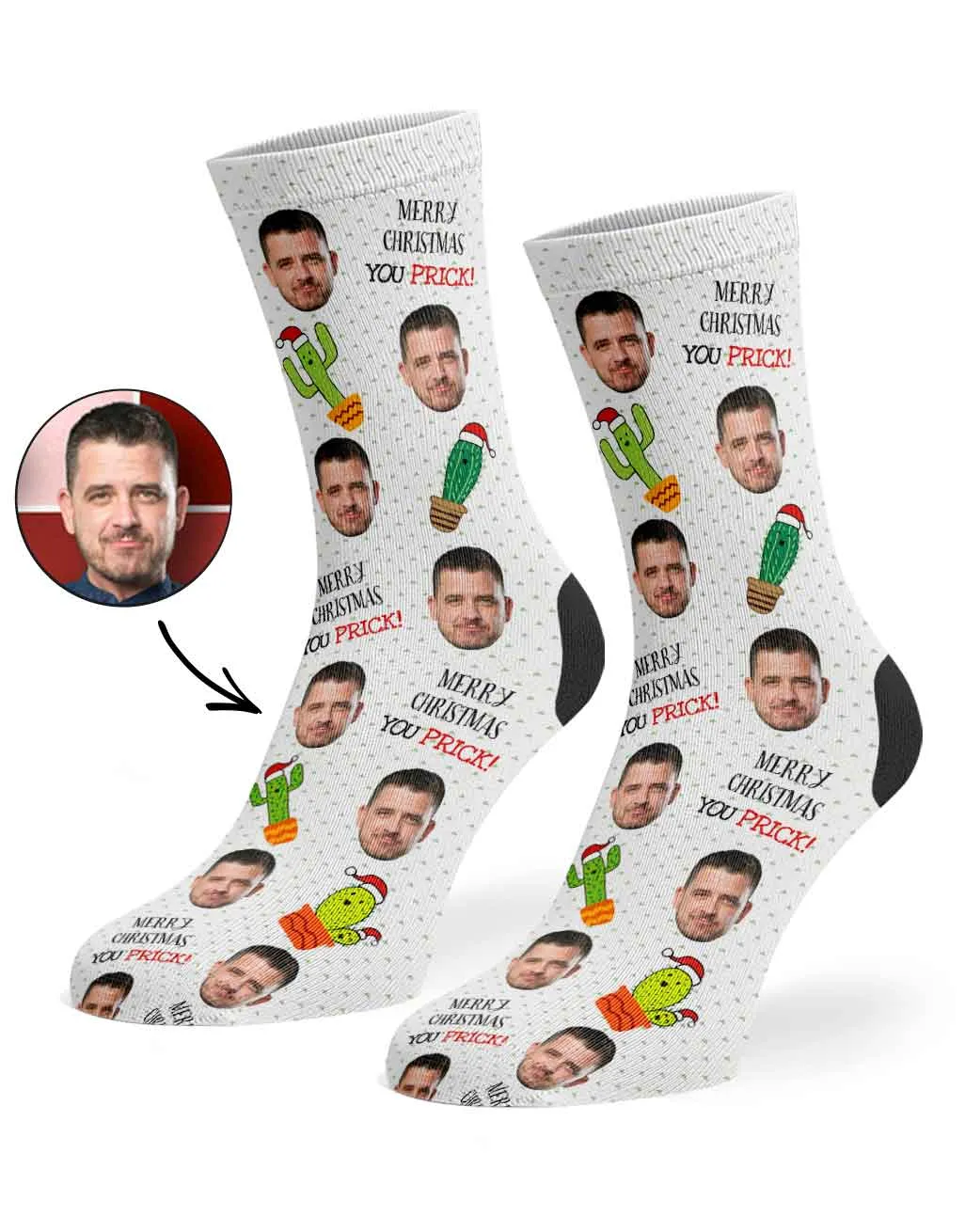 Merry Christmas You Prick Socks sold by Super Socks product image thumbnail 5