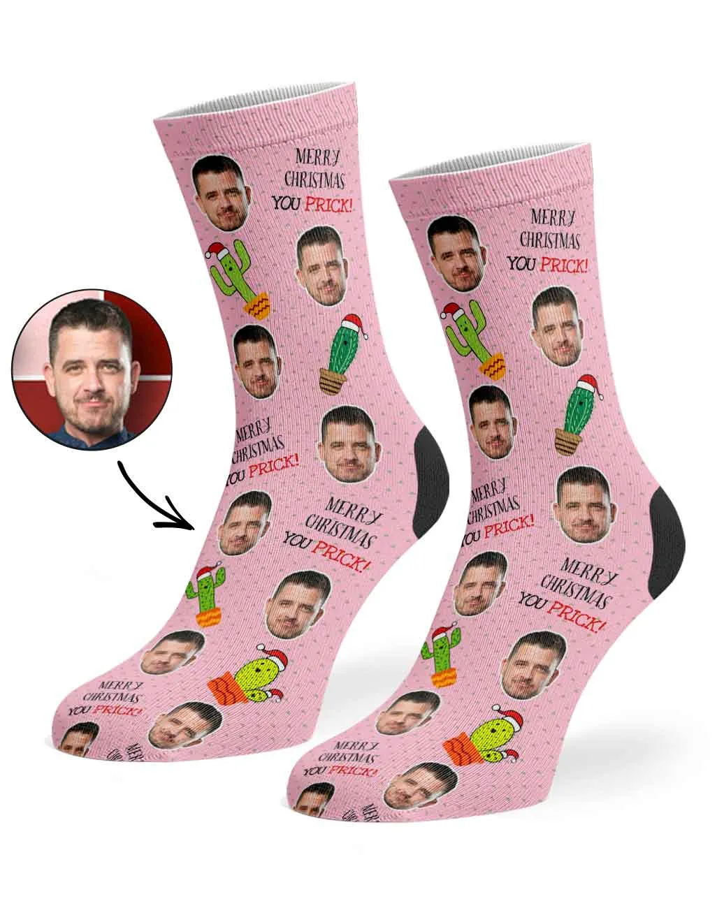 Merry Christmas You Prick Socks sold by Super Socks product image thumbnail 2