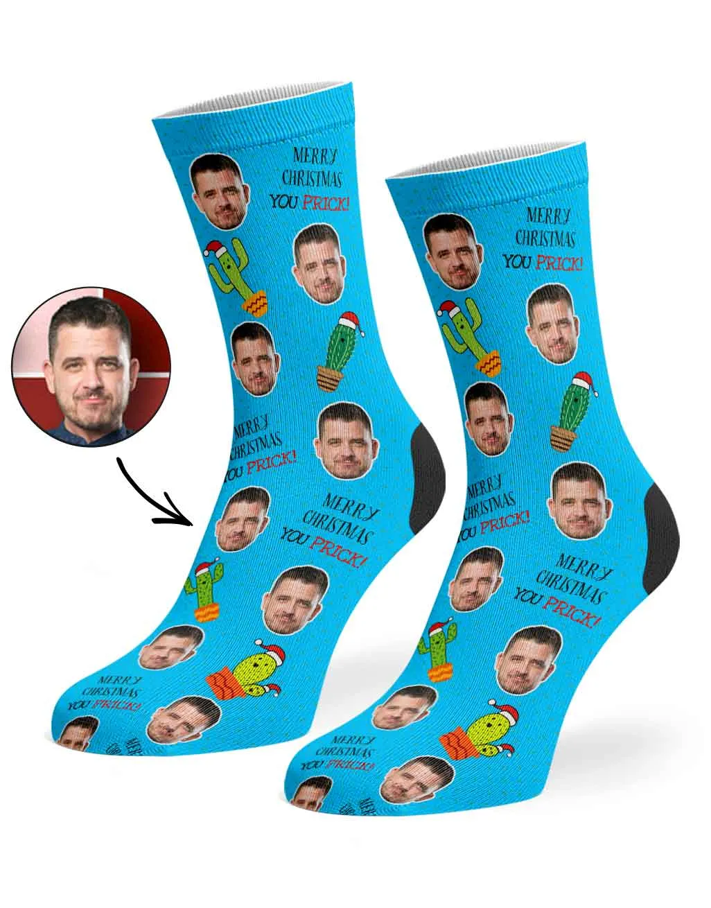 Merry Christmas You Prick Socks sold by Super Socks product image thumbnail 3