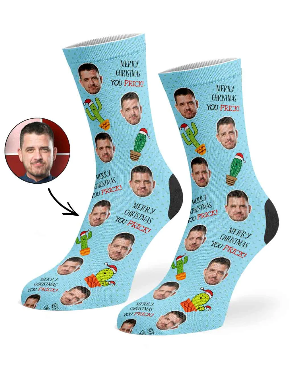 Merry Christmas You Prick Socks sold by Super Socks