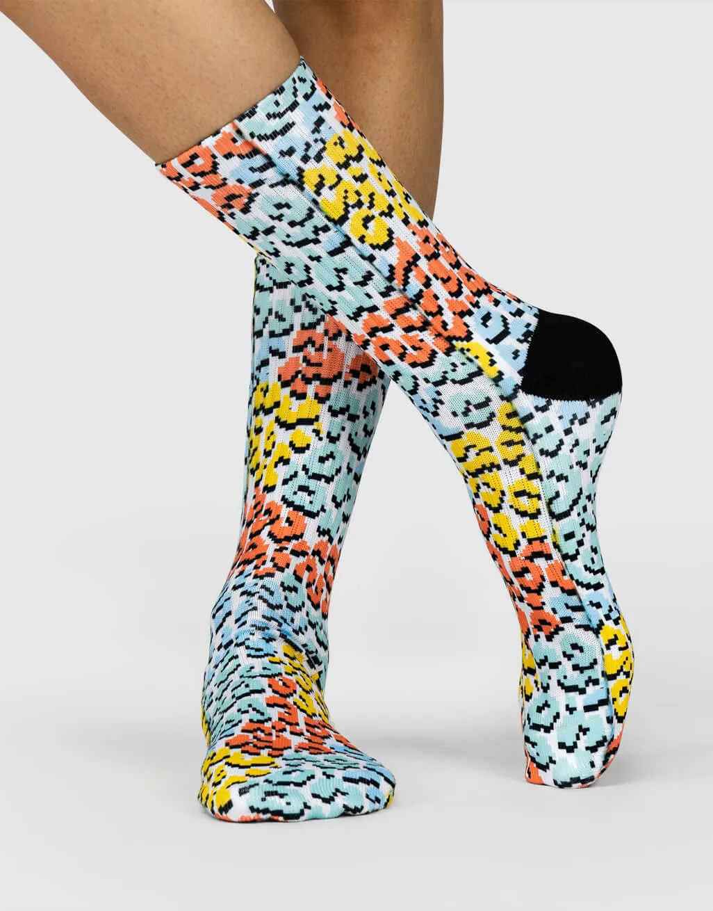 Pixel Leopard Socks sold by Super Socks product image thumbnail 2