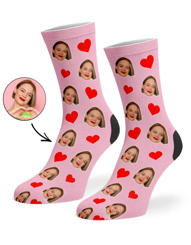 Face Hearts Socks sold by Super Socks