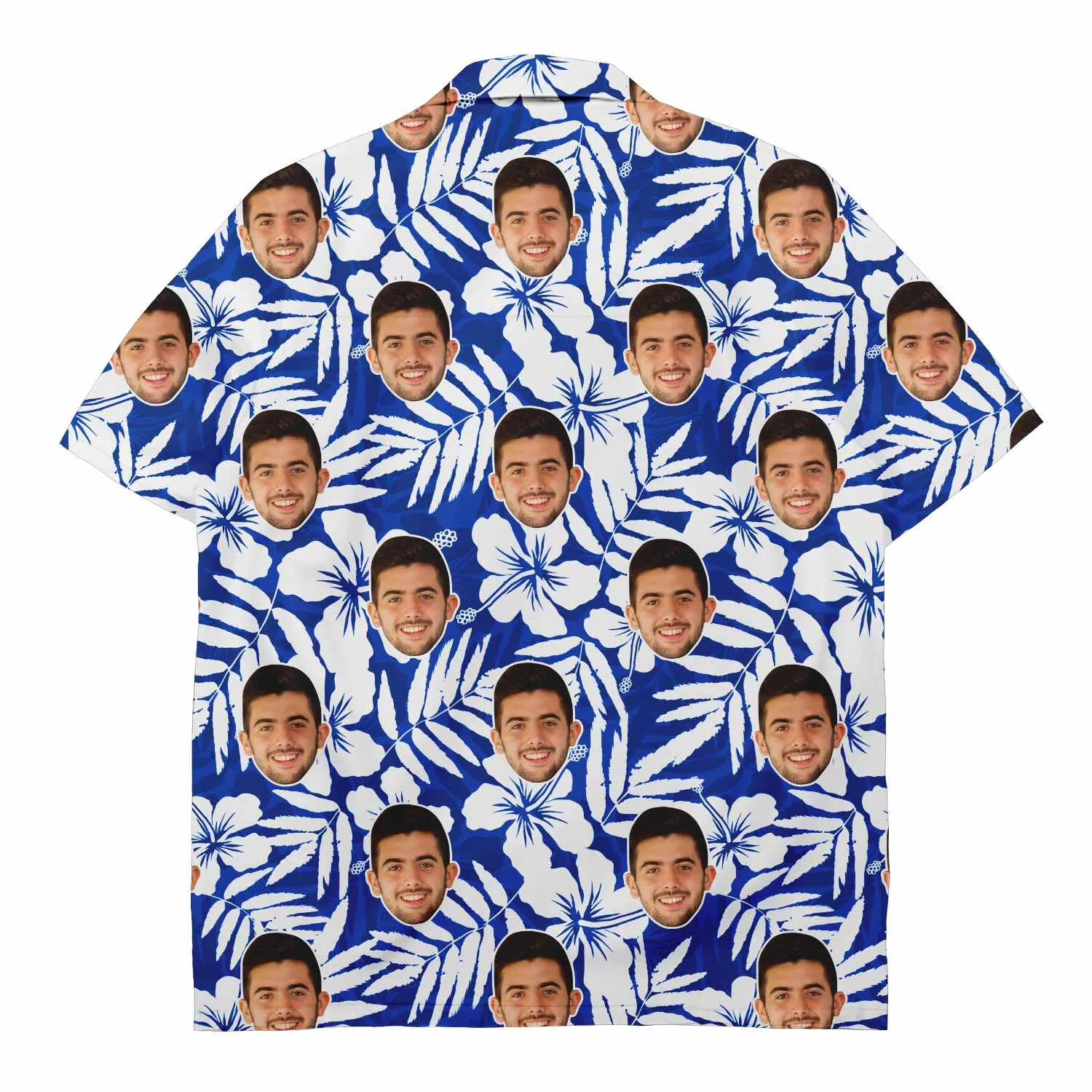 Blue Custom Hawaiian Shirt sold by Super Socks product image thumbnail 2