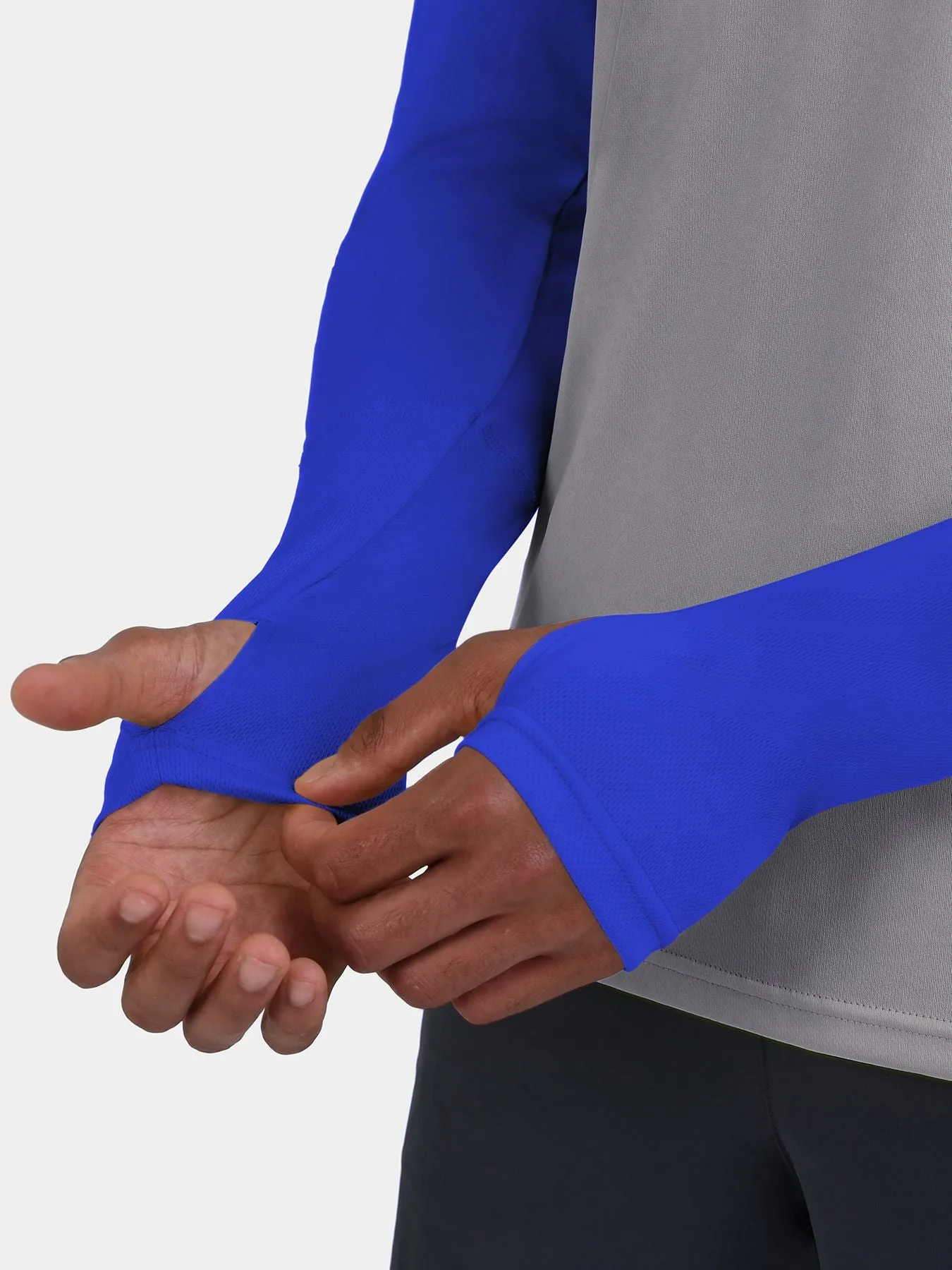 Men's Element Long Sleeve Running Crew Top sold by TCA product image thumbnail 4