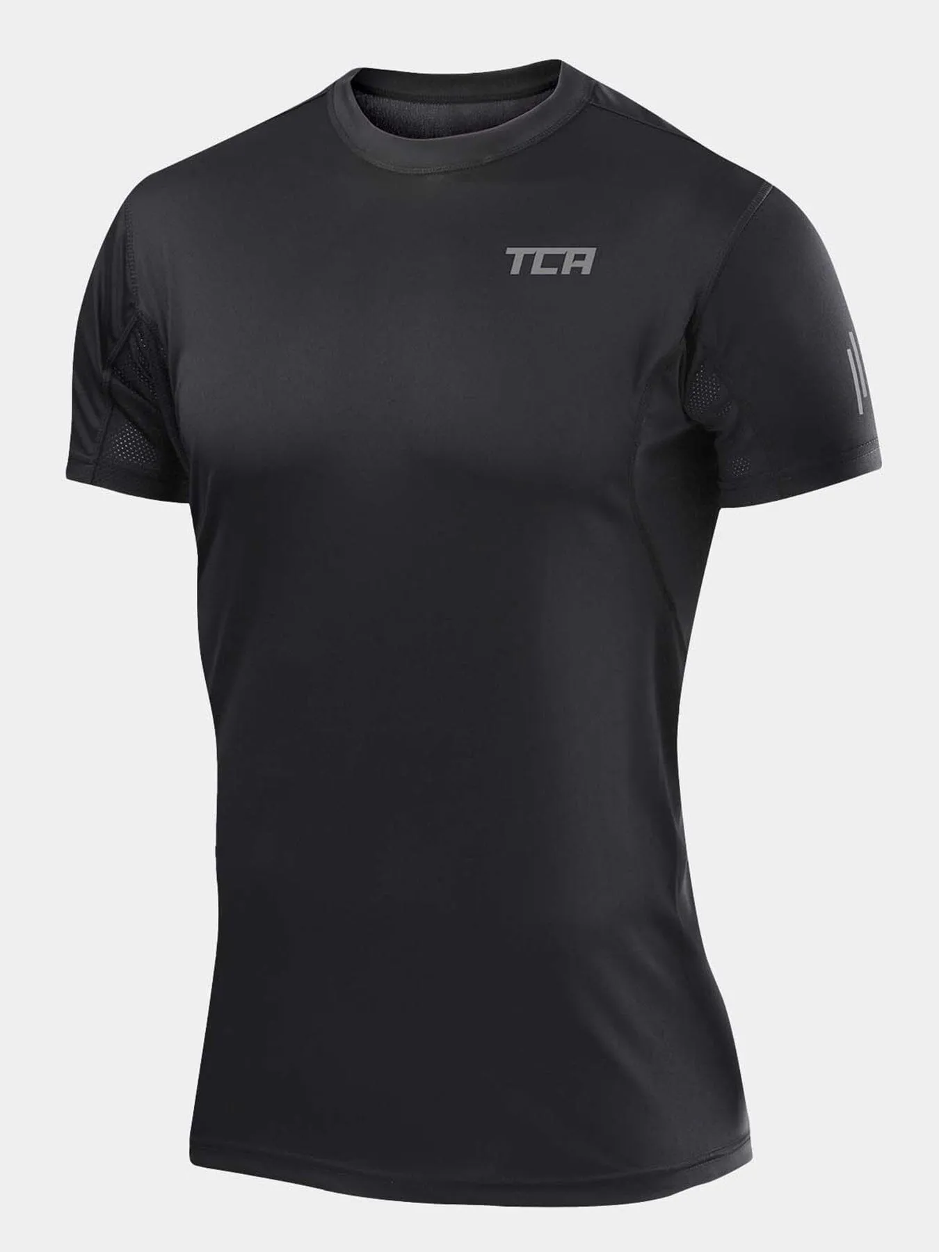 Atomic Short Sleeve T-Shirt With UPF 50+ Protection & Side Mesh Panels For Men sold by TCA